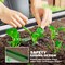 2 Pcs Galvanized Planter Boxes with Plant Support Stakes & Rubber Strap Edging